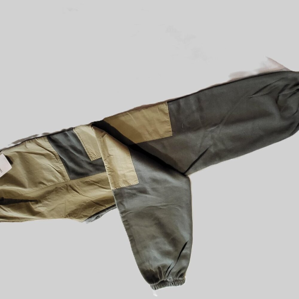 Set 2 pieces Sport pants Olive green Girls Forever 21/Tank top Yellow Size M - Picture 5 of 6